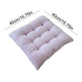 thumbnail image 3 of Squares Plush Winter Seat Cushion | Soft Polyester Chair Pad with Anti-Slip Backing | Comfortable Backrest Cushion for Home Office Dining Dormitory Use, 3 of 6