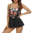 thumbnail image 2 of Daisyyozoid Summer Split Swimwear for Women Large Split Fashion Ruffle Print Slim Set, 2 of 5