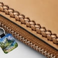 thumbnail image 3 of American Samoa National Park Watercolor Faux Leather Square Keychain, 3 of 7