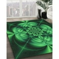 thumbnail image 3 of Ahgly Company Machine Washable Indoor Rectangle Transitional Deep Teal Green Area Rugs, 2' x 4', 3 of 7