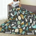thumbnail image 6 of Pofeuu Moose Squirrel owls tree Print Ultra-Soft Micro Fleece Blanket,for Bed Or Sofa,All Season Throw Blankets Flannel Blanket-60"x50", 6 of 7
