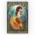 thumbnail image 3 of Holden Beach, North Carolina, Mermaid (24x36 Giclee Gallery Art Print, Vivid Textured Wall Decor), 3 of 3