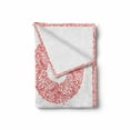 thumbnail image 2 of Love Soft Flannel Fleece Throw Blanket, Word Love with Floral Ornament Nature Inspiration Valentines Day Illustration, Cozy Plush for Indoor and Outdoor Use, 50" x 70", Vermilion White, by Ambesonne, 2 of 6