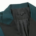 thumbnail image 5 of guisaled Men's Blazer Jackets Slim Fit One Button Lapel Trendy Tuxedo Jacket Wedding Dinner Prom Party Long Sleeve Casual Suit Coat, 5 of 6