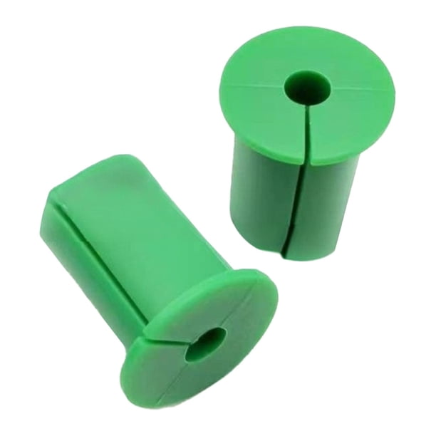 Kit de 2 piezas para enrutamiento de cables, montaje de cables de silicona, protección de cables, ojales de pared Verde