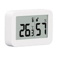 thumbnail image 2 of Uadme Termómetro Higrómetro, Pantalla LCD Am PM ℉ ℃ Monitoreo En Tiempo Real Conmutable Fecha Reloj Mini Medidor De Temperatura Y Humedad, -9,9 ℃ A 60 ℃, 10% A 99%, 2 of 7