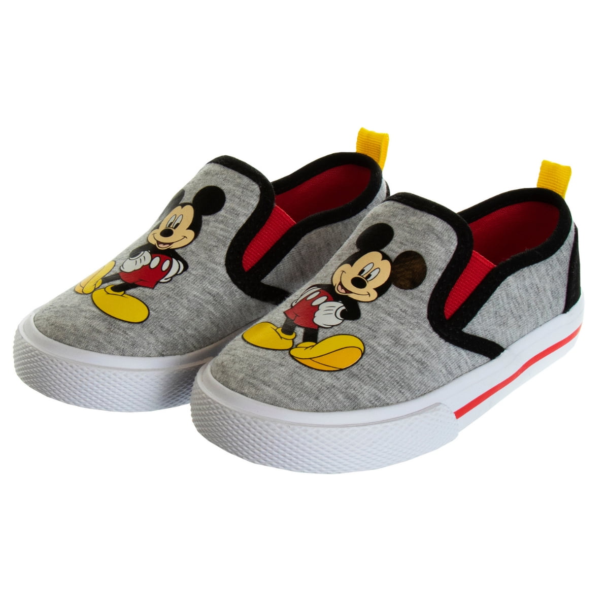 Disney Mickey Mouse Toddler Boys' Slip-on Flat Heel Canvas Sneakers