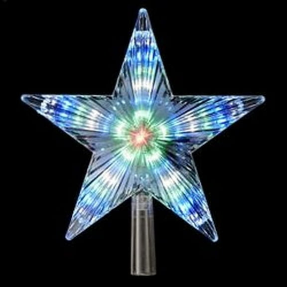 Color Changing Led Star Tree Topper With 60" Green Lead Wire
