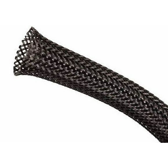 3/8" Black No-Fray Mesh Sleeving - (25 ft. spool)