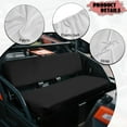 thumbnail image 6 of Uorisanigo Black UTV Seat Covers Set with Elastic Band, Easy Installation Mule Seat Cover Fits for Kawasaki Mule 4010 2009-2023 2025 Durable Fabric UTV Padded Protector, 6 of 7