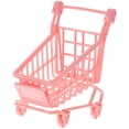 thumbnail image 1 of Milisten 2 Pcs PVC Simulation Trolley Mini Shopping Cart Toy Kids Stuffs Dolls Storage Rack for Kids Toddlers Playing (Random Color), 1 of 6