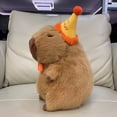 thumbnail image 3 of Capibara muñeco de peluche lindo Capibara Anime juguete esponjoso Kawaii Plushie muñeca de feliz cumpleaños regalo para niña amiga animales de peluche suaves, 3 of 6