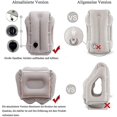 thumbnail image 3 of Almohada de viaje Soporte Reposacabezas Almohada de viaje inflable portátil para dormir en el avión Tren Oficina en casa Camping Pvc, Grey-brown_costbuy kaili Sencillez, 3 of 4