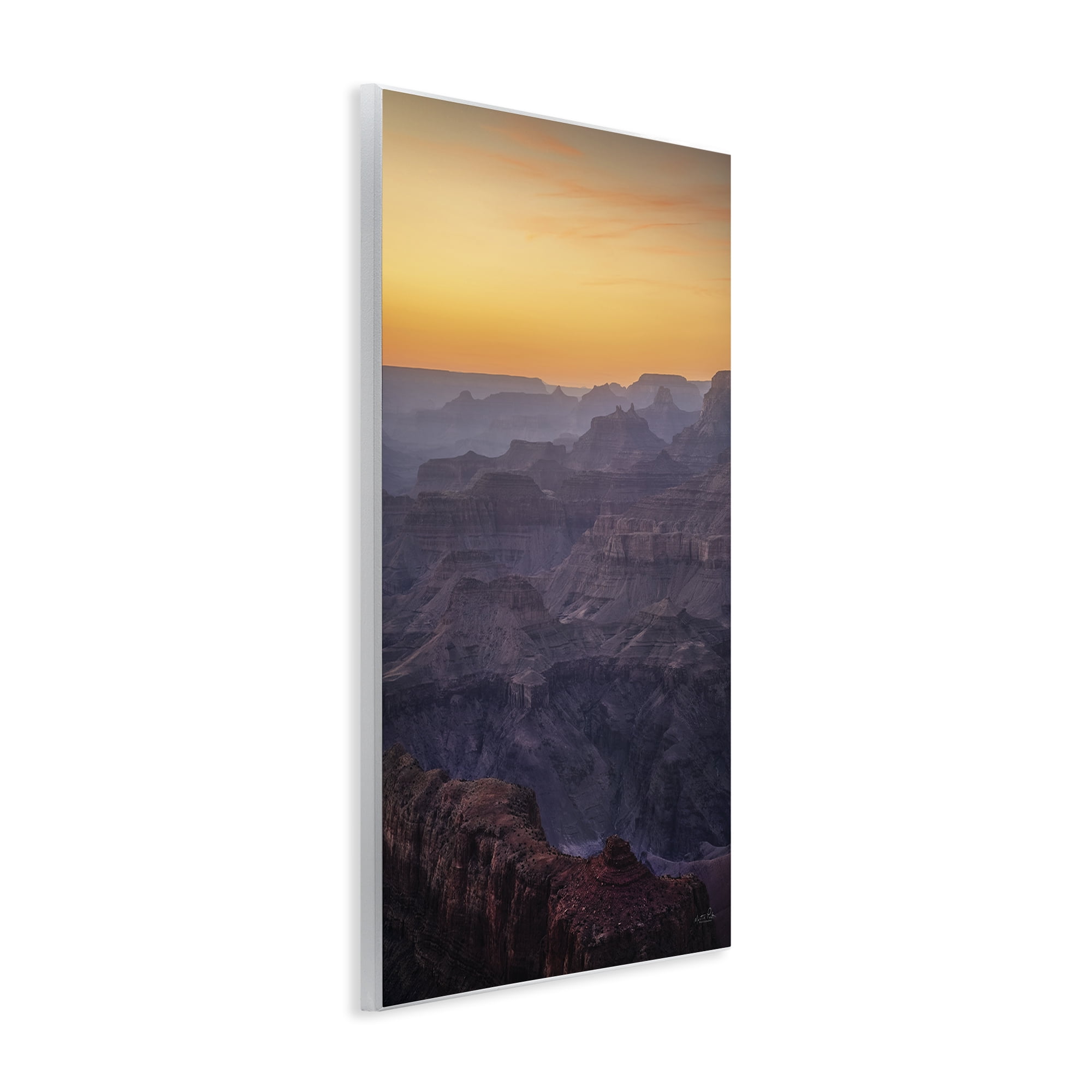 Stupell Industries Orange Sunset Canyon Landscape & Nature Photography Unframed Art Print Wall Art, 10 x 15