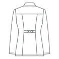 thumbnail image 6 of Panda Uniform Made To Order 29-Inches Women's Four Pocket 4 Buttun Full Sleeves Short Lab Coat, 6 of 6