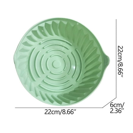 

Air Fryer Silicone Pot Round Liners Reusable Air Fryer Basket Liners Accessories - Replacement Of Parchment Liners -[8.6inch]