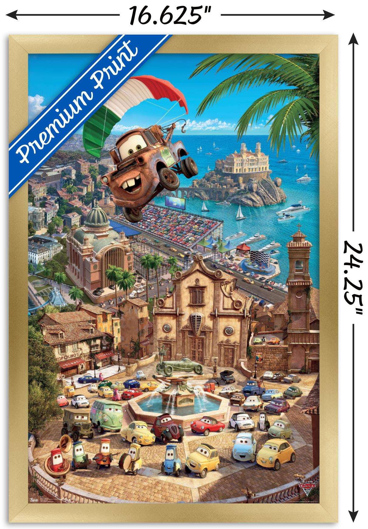 Disney Pixar Cars 2 - Triptych 3 Wall Poster, 14.725
