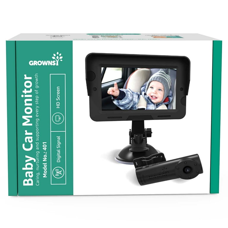 7 Baby Car Camera, 1080p IR Night Vision Baby Mirror con angolo largo 178° – HD IPS Display Rear Facing Monitor, Safe Driving for New Parents, Infants, Kids & Toddlers