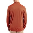 thumbnail image 2 of Men's-Cutter & Buck  Orange Syracuse Orange Virtue Micro Stripe DryTec Quarter-Zip Pullover, 2 of 2