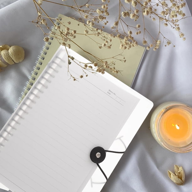 NUOLUX Cuaderno Multifuncional Transparente Con Estuche Frosted Para Oficina Y Uso Práctico