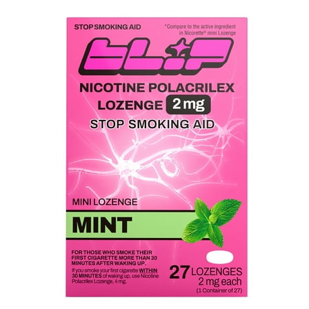 Blip Nicotine Mini Lozenge, 2 mg, Mint, 27 Count
