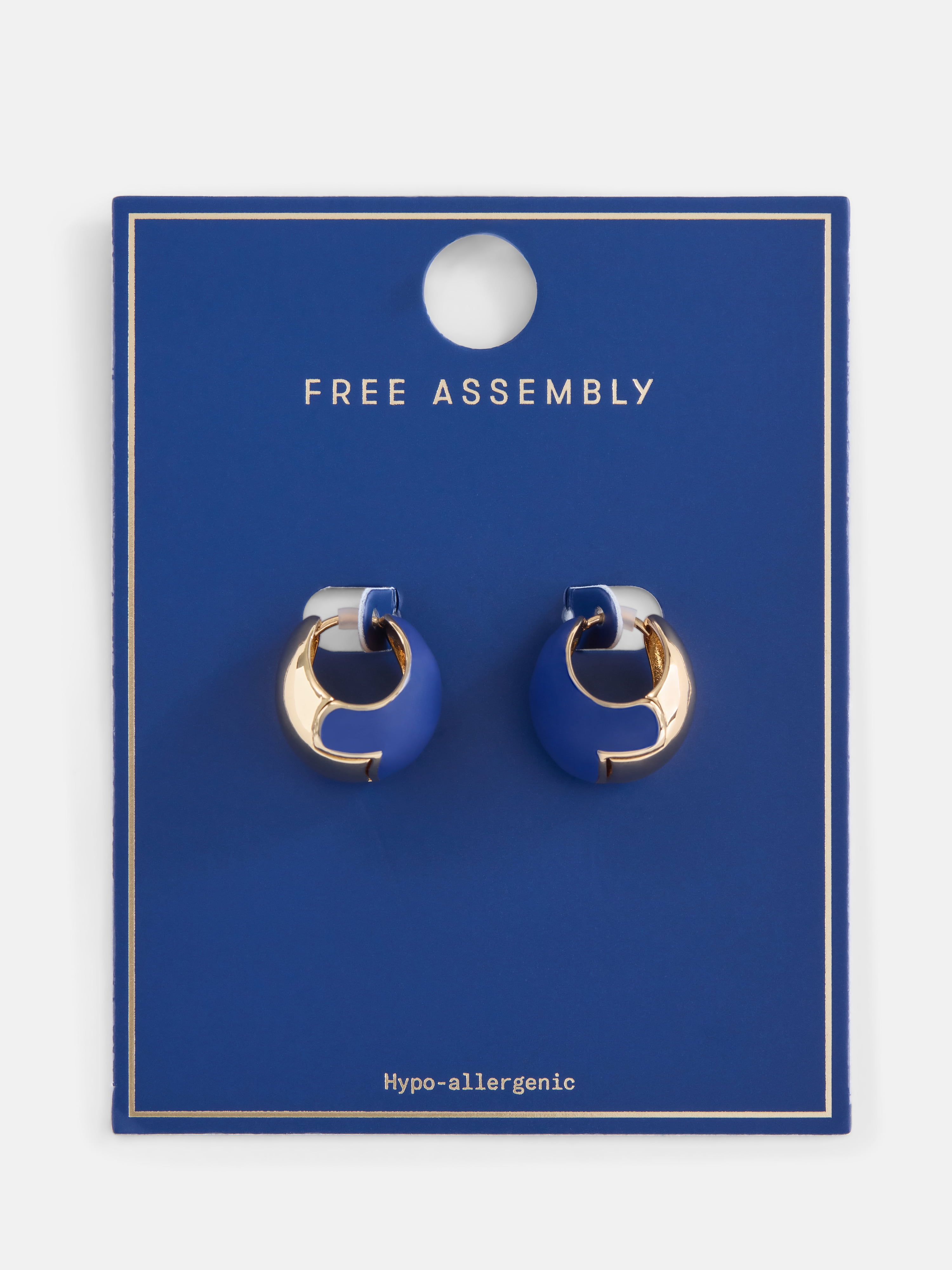 Free Assembly Women's Two Tone Hoop Earrings