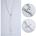 thumbnail image 2 of Rosary Bead Necklace First Communion Rosary for Girls and Boys Rosary Beads Catholic for Men Women Kids Grandmother Elders, 2 of 5