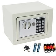 Zimtown Digital Security Safes Safe Box Lock Box, W/ Electronic Combination Keypad, White