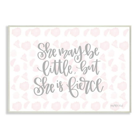 UPC: 0049182077332 | The Kids Room By Stupell She May Be Little But She Is Fierce Pink Watercolor Pattern