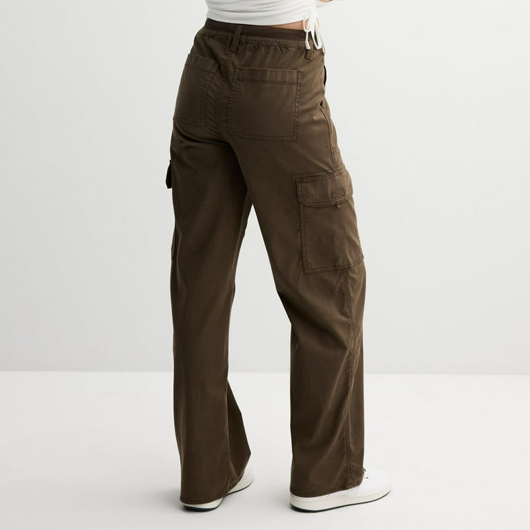 Juniors' SO® Drawstring High-Rise Wide Leg Cargo Pants Color