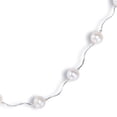 thumbnail image 2 of Tilo Jewelry 14K White Gold 8.5-9mm Freshwater Pearl Station Beaded Bracelet | 7.5 Inch | Women & Girls, 2 of 5
