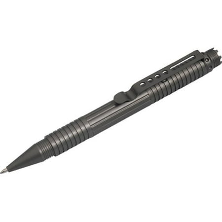 Tactical Defender Inserts Heat UZI UZI-TACPEN1-GM Aircraft Aluminum Defender Tactical Pen with DNA Catcher, Gun Metal, Uzi - brands By CampCo ()