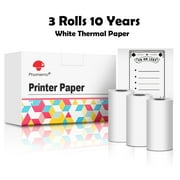 Phomemo 3 Rolls Self-adhesive Transparent Sticker Thermal Paper for T02