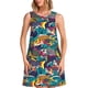 thumbnail image 1 of Disketp Colorful Carp Streamer para Vestido sin Mangas para Mujeres, Vestidos de Verano para Mujeres, Casual y Holgado para la Playa, 1 of 7