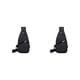 thumbnail image 1 of Minnieouse ergonómica para hombre: bolso de hombro de gran capacidad y fácil de limpiar, bolso para hombre, bolso para hombre, riñonera Negro 2piezas, 1 of 6