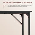 thumbnail image 4 of Computer Desk, 39 Inch Office Desk with Metal Frame, Home Office Desk, Modern Simple Style for Small Space Home Office, Living Room, Bedroom, Black, 4 of 7