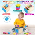 thumbnail image 2 of Monedero Montessori FCSONU para niños de 1 a 3 años con cajón, 2 of 8