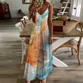 thumbnail image 3 of Water Splash Ripple Sleeveless Dress Woman Fashion Long Dresses Women's Summer Suit Dress Summer 2025 Women, 3 of 7