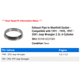 thumbnail image 2 of Exhaust Line to Manifold Gasket - Compatible with 1991 - 1995, 1997 - 2001 Jeep Wrangler 2.5L 4-Cylinder 1992 1993 1994 1998 1999 2000, 2 of 2