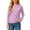 Purple, variant on NORO ARK Girls Crew Neck Long Sleeve Top (3-13) Cute Bow Embroidery Casual Basic Polyester Tee Shirt Gray Size 5T