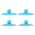 thumbnail image 6 of Raindrops Blue Silicone Cup Lid with Good Sealing Performance for Home and Office UseCompatible with Various Cups 4pcs, 6 of 6