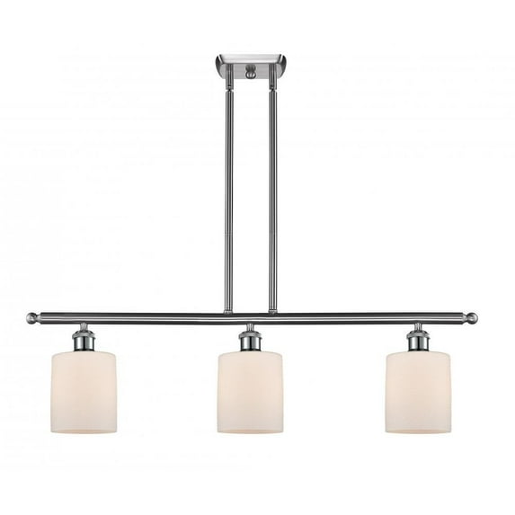 Innovations 516-3I-SN-G111-LED Cobbleskill 3 Light Island Light part of the Ballston Collection, Brushed Satin Nickel