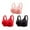 Red*8bras for women, variant on 3 Pack Women Bras Plus Size Behind Buckle Comfortable Breathable Non-Steel Ring Underwear Sexy Mesh Lace Full Coverage Everyday Bralettes for Women,Red,L