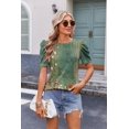 thumbnail image 3 of Blusa estilo túnica Zeagoo para mujer, casual, bohemio, con mangas abullonadas, 3 of 5