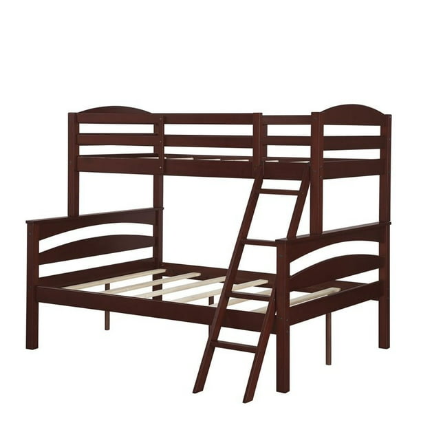 Dorel Living Brady Twin over Full Bunk Bed in Espresso   Walmart 