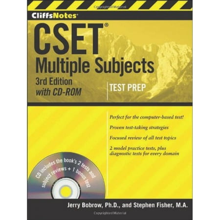 CliffsNotes CSET: Multiple Subjects [with CD-ROM], Pre-Owned (Paperback)