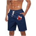 thumbnail image 1 of Pantalones Cortos Casuales para Hombre Imprimir con Bolsillos Pantalones de Playa de Cintura Elástica, Pantalones Cortos de Cintura Elástica para Hombre, 1 of 8