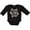 AB-Black, variant on Inktastic Though She Be but Little She is Fierce Shakespeare Girls Long Sleeve Baby Bodysuit