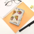 thumbnail image 7 of JIALIOU Nylon Trifold Card Wallet with ID Window Zipper Pocket for Men Women Teen Pizza Burger Strawberry Watermelon, 7 of 7