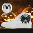 thumbnail image 3 of Coolcustomize Men's Plus Size Halloween High-top Sneakers, Trendy Spider & Web Design Walking Shoes with Lace-Up, Casual Streetwear for Outdoor Activities, Stylish Halloween Boots, Outdoor Footwear, 3 of 11